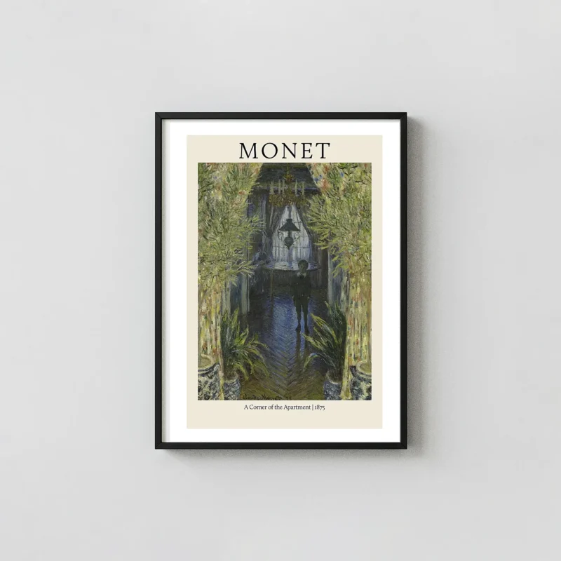 Claude Monet: A Corner of the Apartment (1875) Impressionist Fine Art Poster Print