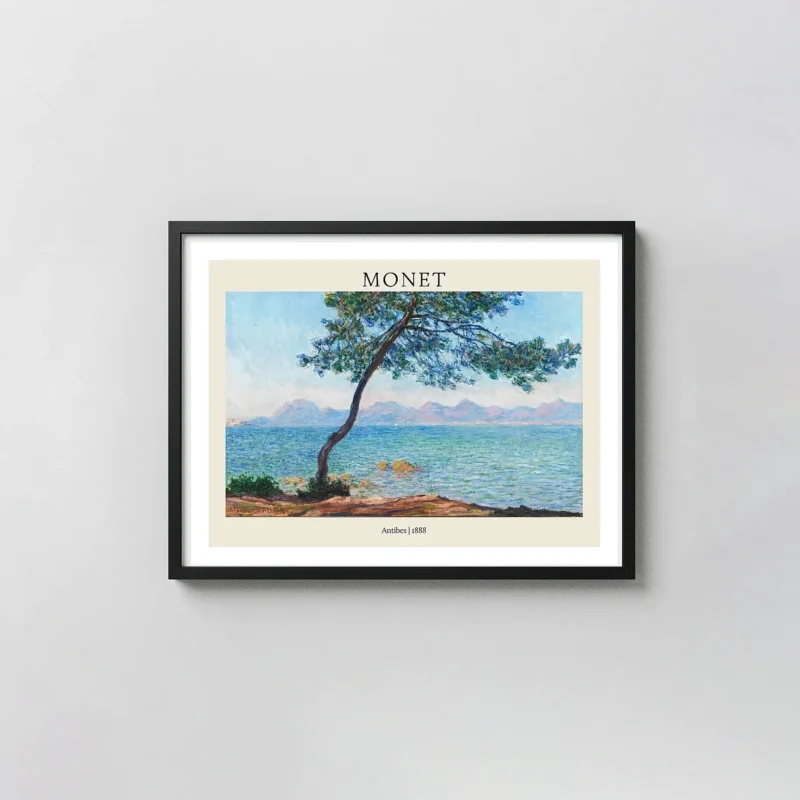 Claude Monet's 'The Pine Tree at Antibes' (1888) | Vintage Impressionist Landscape Poster