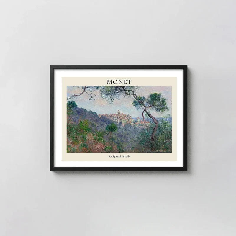 Claude Monet's "Bordighera, Italy" (1884) - Classic Impressionist Landscape Art Print