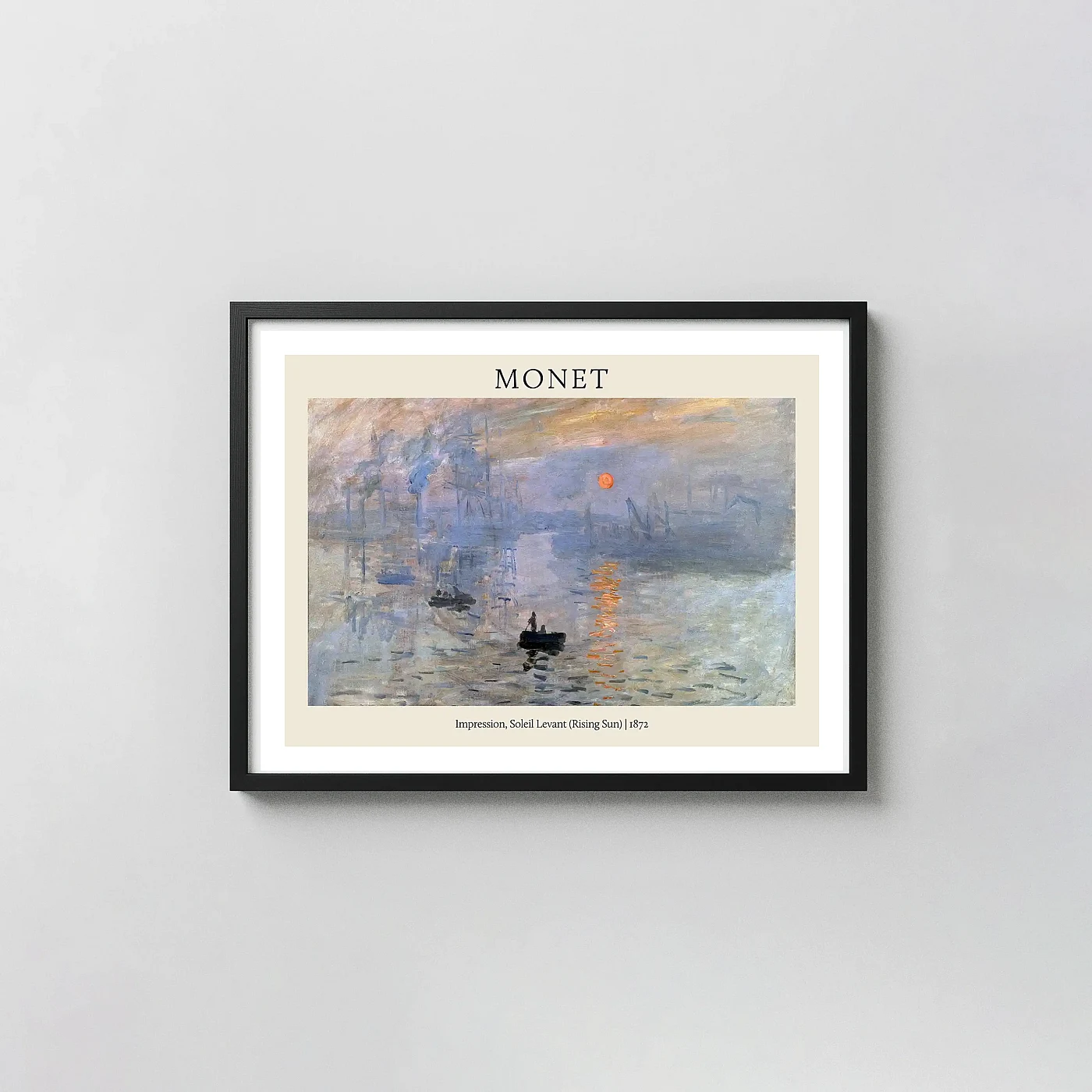 Claude Monet Impression, Soleil Levant (1872) Poster - fine art poster print