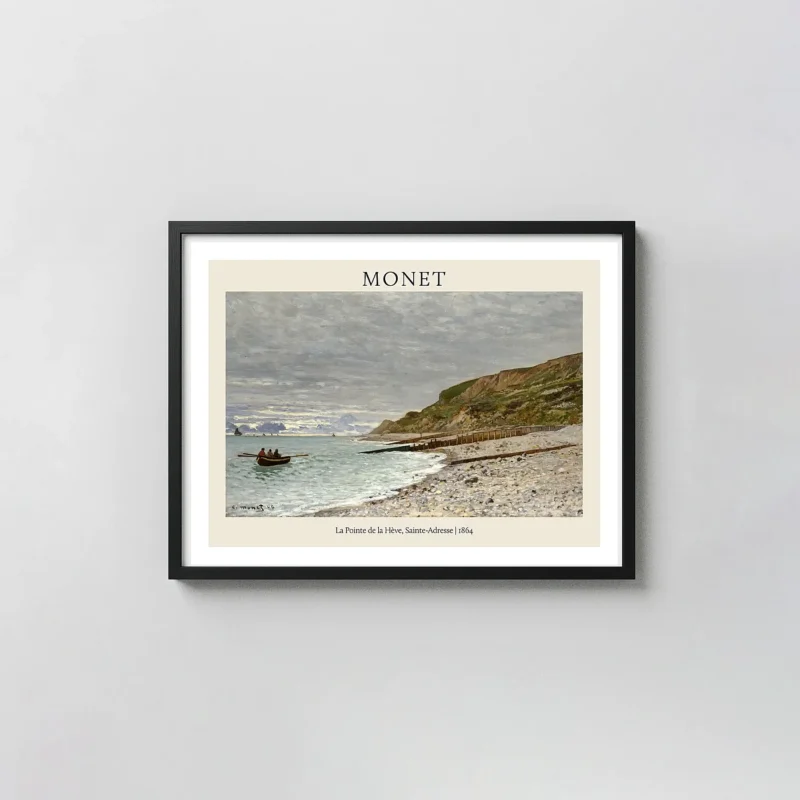 Claude Monet: La Pointe de la Hève, Sainte-Adresse (1864) | Impressionist Art Poster