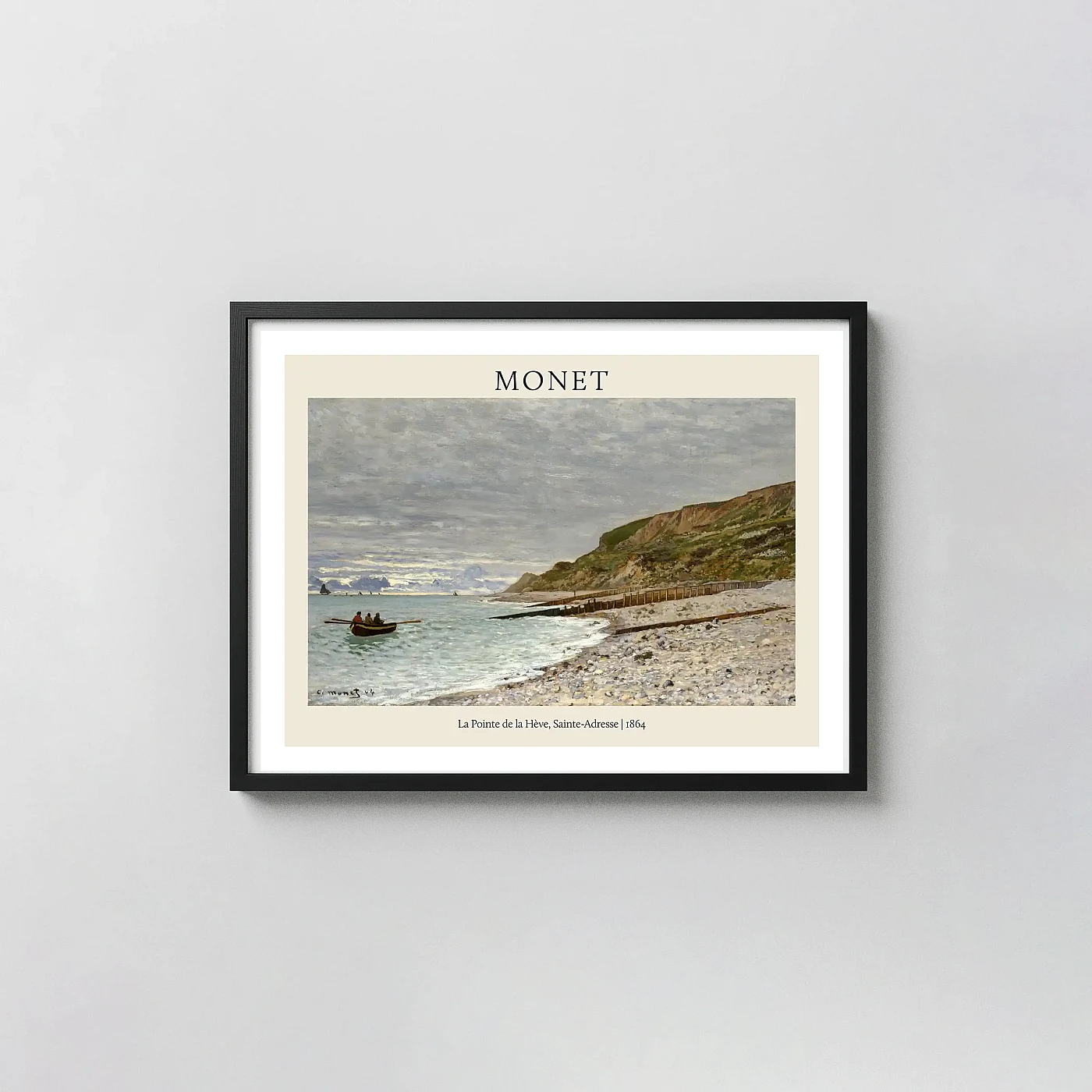 Claude Monet La Pointe de la Hève, Sainte-Adresse (1864) Impressionist Art Poster - fine art poster print
