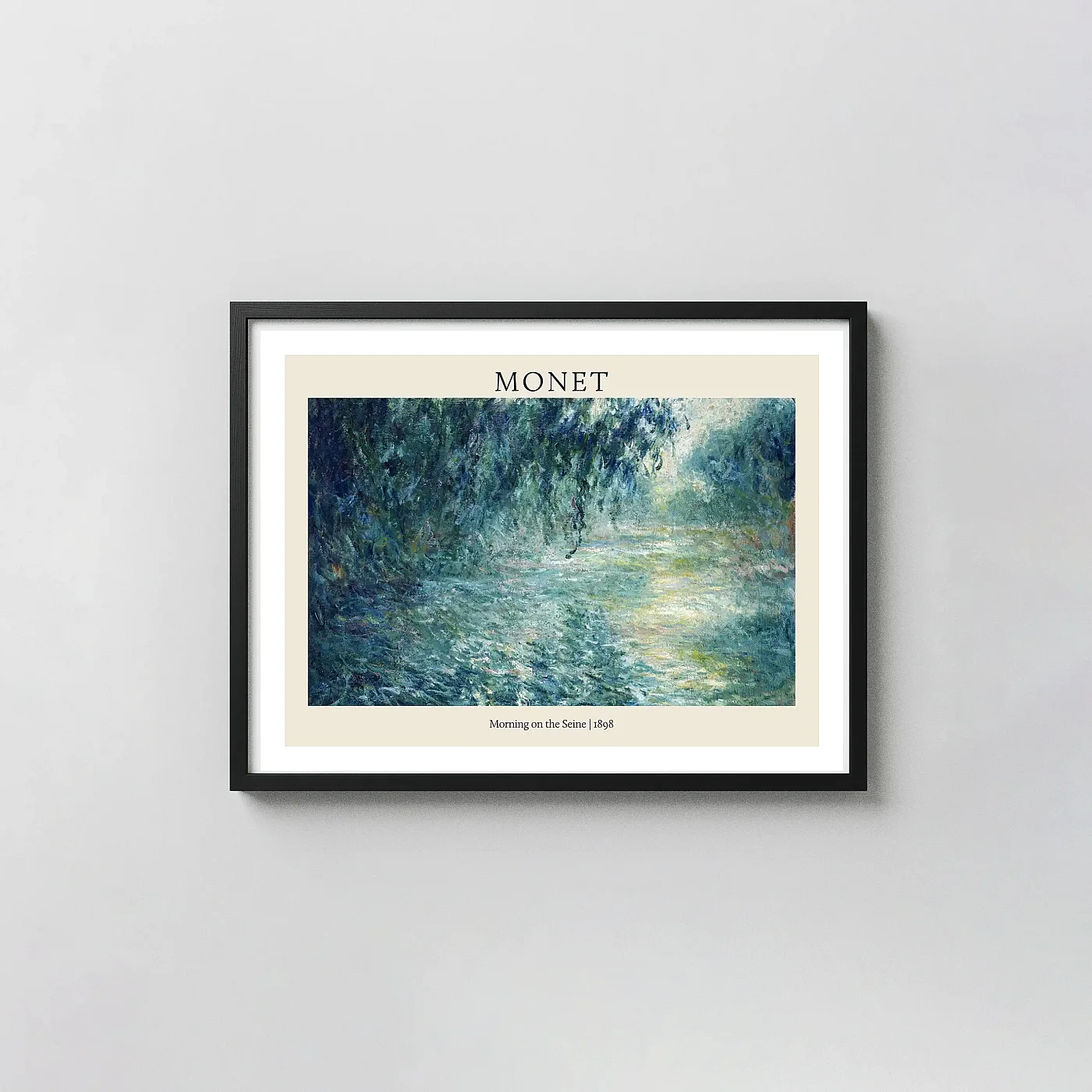Claude Monet 'Morning on the Seine' (1898) Giverny Impressionist Art Poster - fine art poster print
