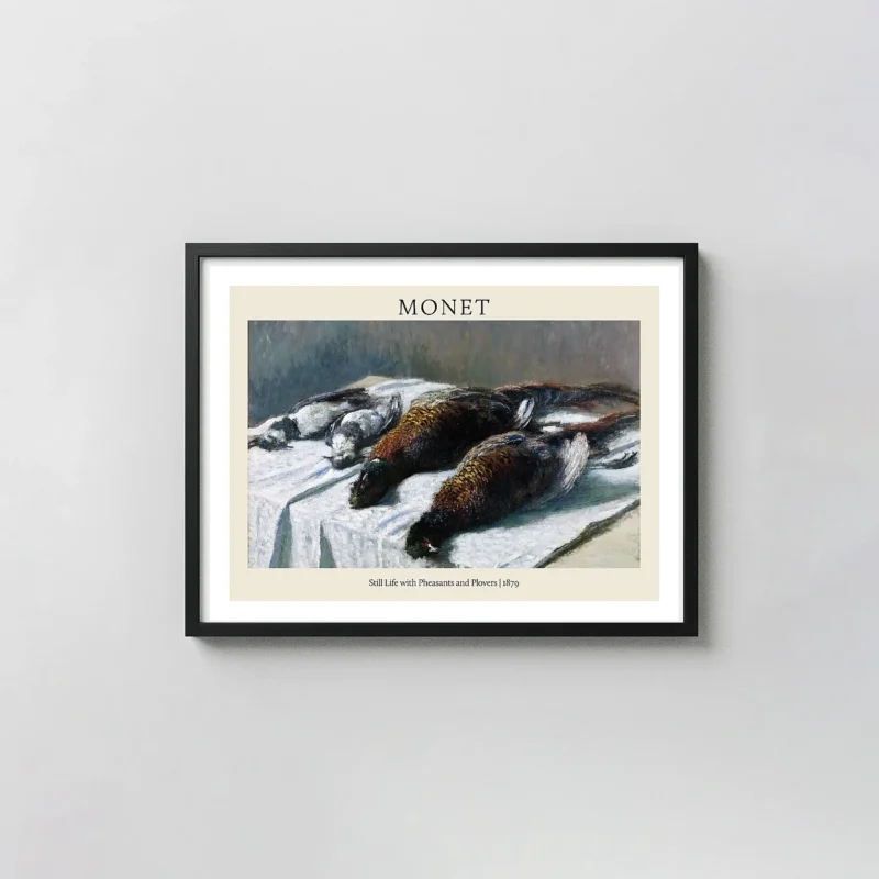 Monet's Still Life with Pheasants and Plovers (1879) Impressionist Fine Art Print