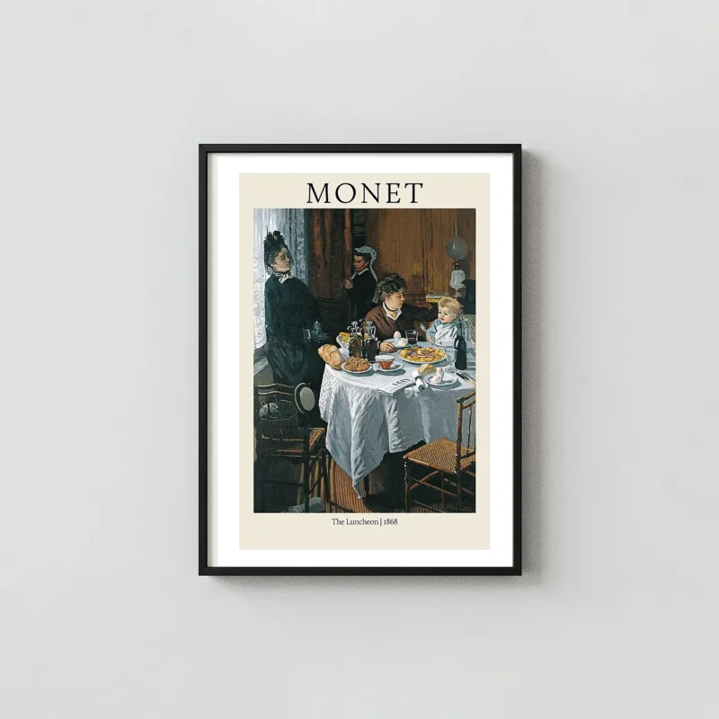 Claude Monet - The Luncheon (1868) Fine Art Impressionist Poster