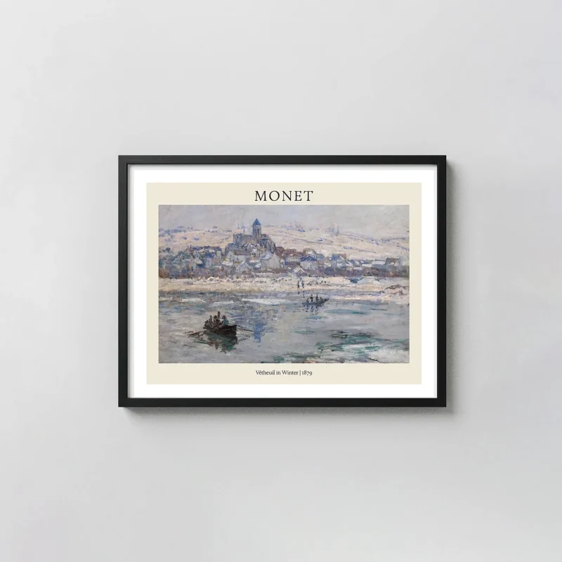 Claude Monet 'Vétheuil in Winter' (1879) Fine Art Masterpiece Print