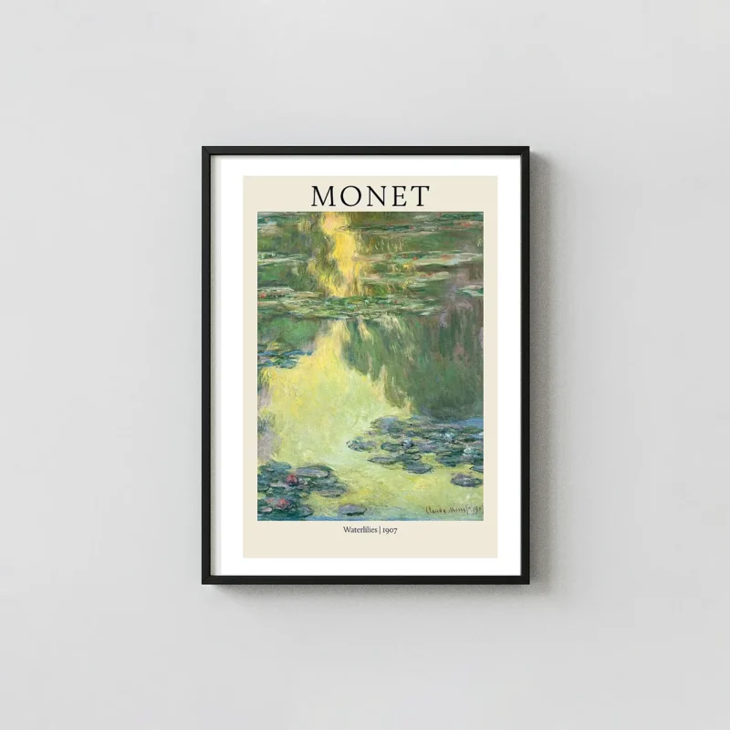 Claude Monet Waterlilies (Nymphéas) 1907 Impressionist Art Museum Poster