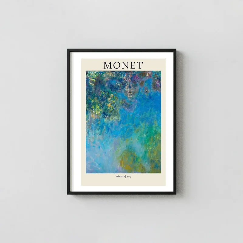 Claude Monet 'Wisteria' (1925) Impressionist Masterpiece Wall Art Poster