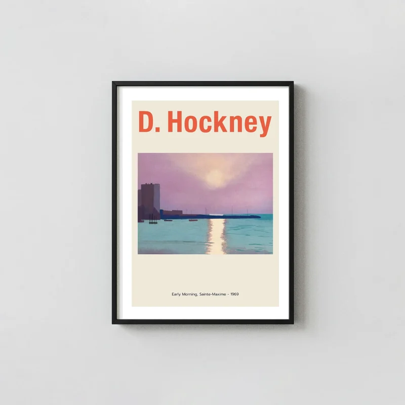 David Hockney - Early Morning, Sainte-Maxime 1969 Poster | Vintage Art Print