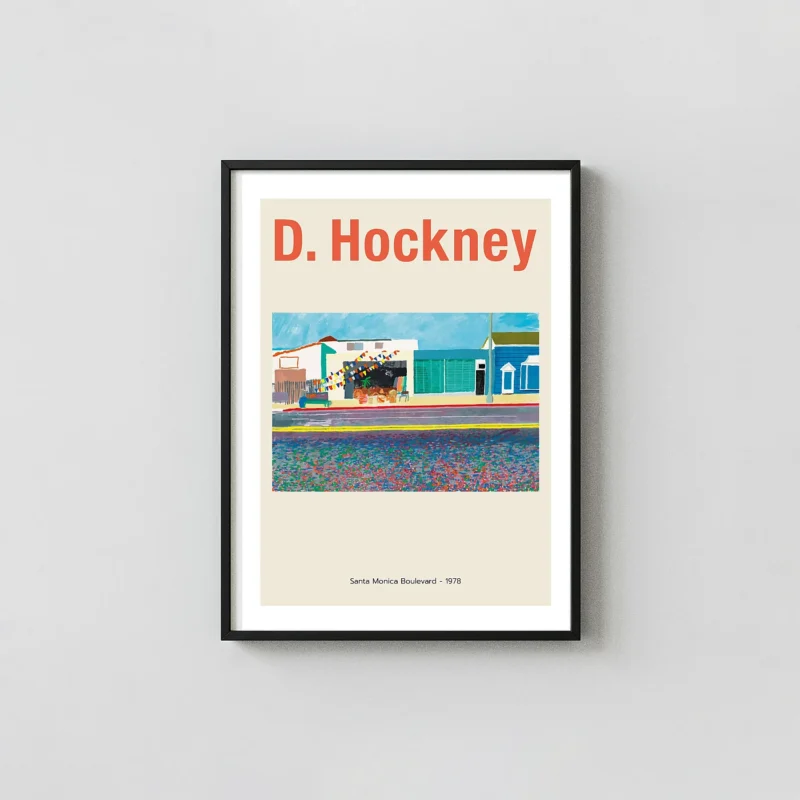 David Hockney "Santa Monica Boulevard 1978" Pop Art Poster