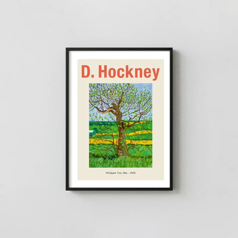 David Hockney Woldgate Tree, May 2006 Poster | Modern Landscape Art Print