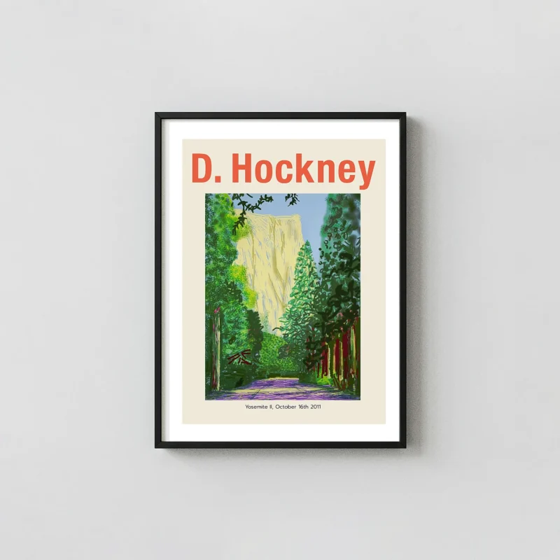 David Hockney Yosemite II, October 16th 2011 Poster - iPad Art Print