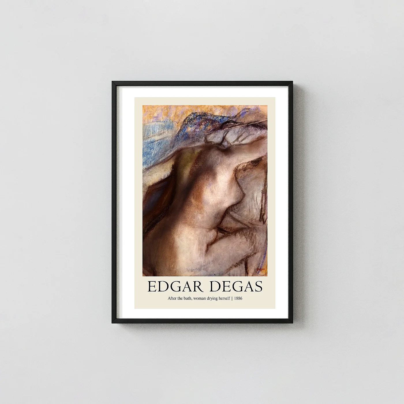 Edgar Degas 'After the Bath, Woman Drying Herself' (1886) Fine Art Poster - fine art poster print