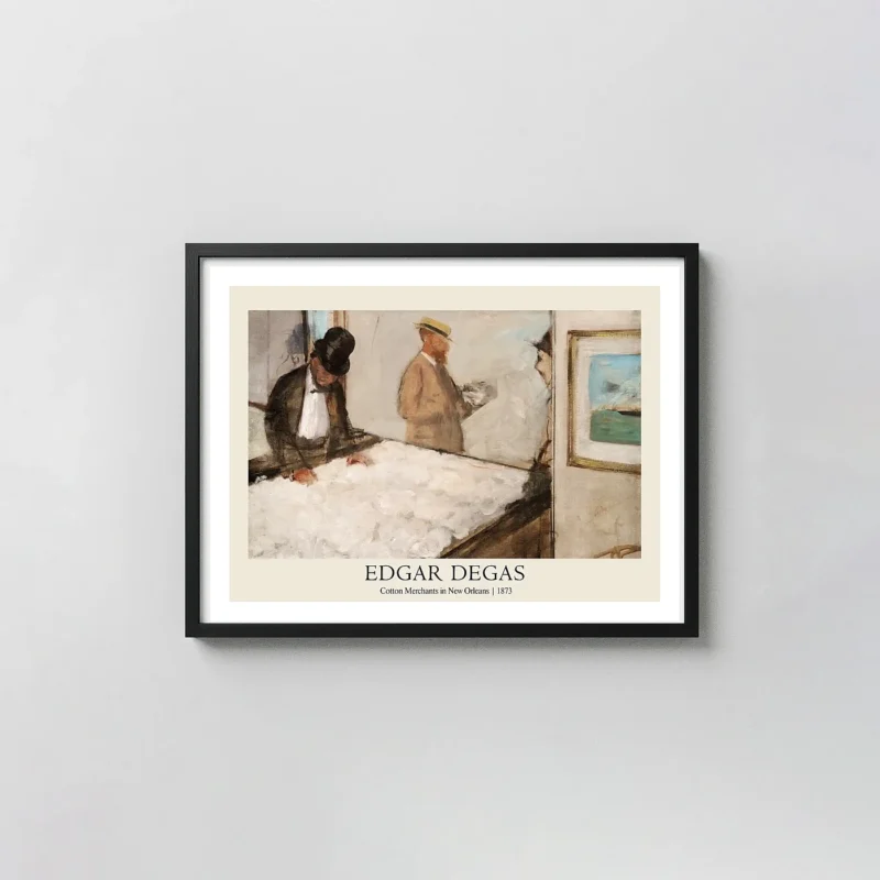 Edgar Degas "Cotton Merchants in New Orleans" 1873 Painting Museum Quality Poster Print