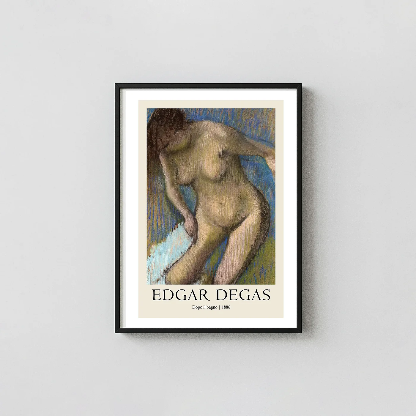 Edgar Degas 'Dopo il bagno' (After the Bath) 1886 Pastel Drawing Vintage Art Poster - fine art poster print