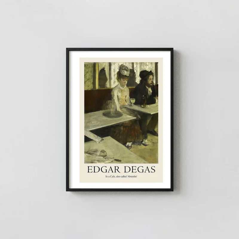 Edgar Degas 'Absinthe' (In a Café) Poster | Iconic Impressionist Art Print