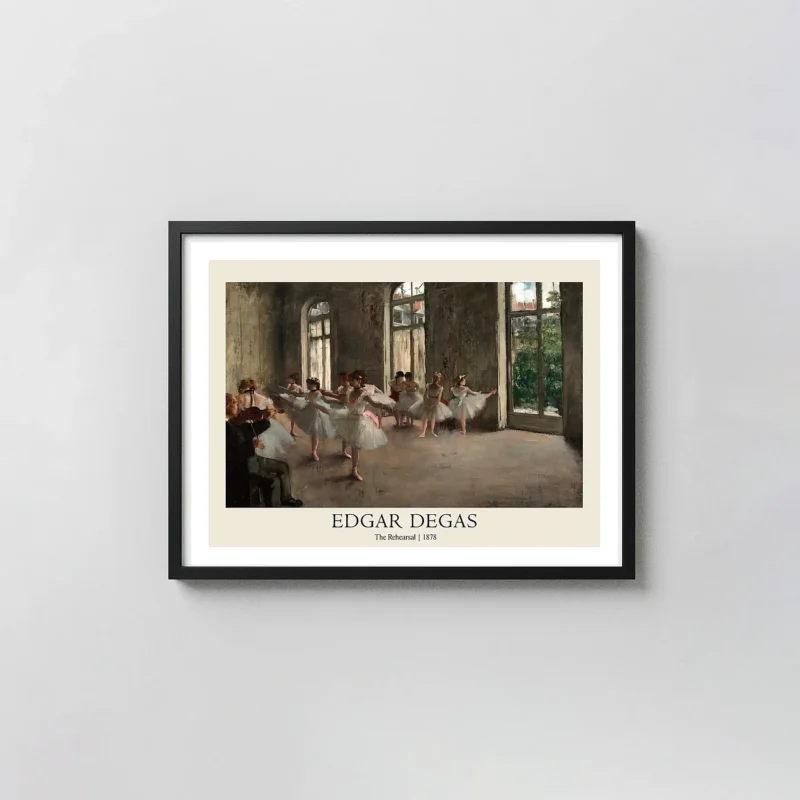 Edgar Degas The Rehearsal (1878) Poster | Impressionist Ballet Art Print