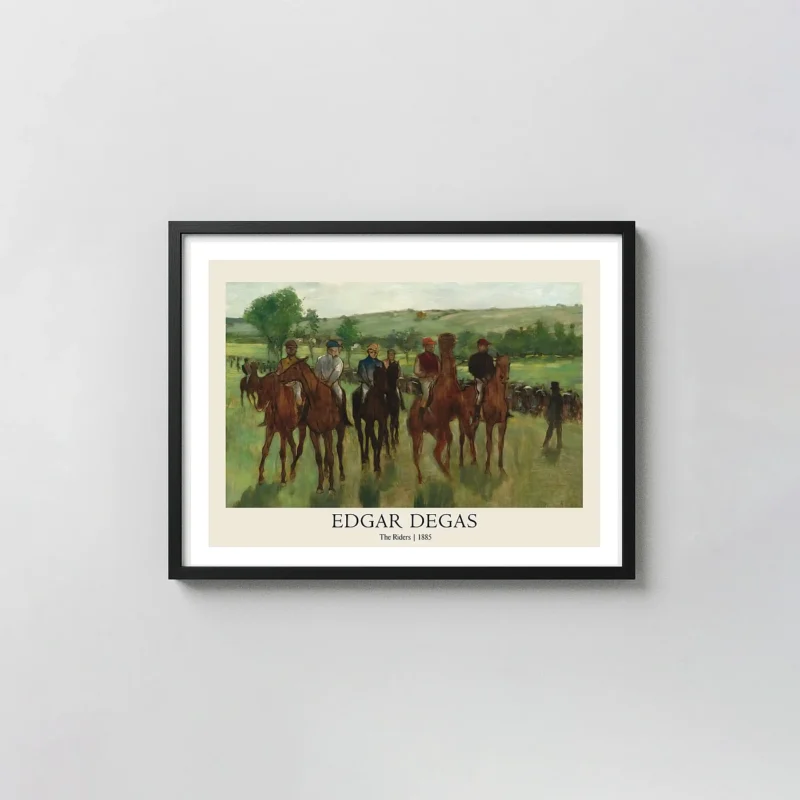 Edgar Degas 'The Riders' (1885) Horse Racing Impressionist Fine Art Print