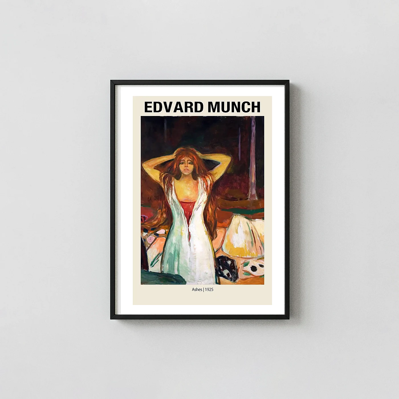 Edvard Munch "Ashes" (1925) Expressionist classic Art Print Poster - fine art poster print