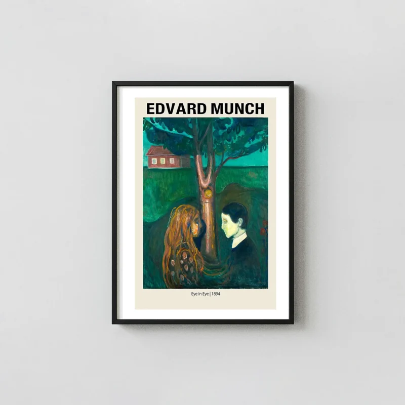 Edvard Munch "Eye in Eye" (1894) Poster | Expressionism Art Print