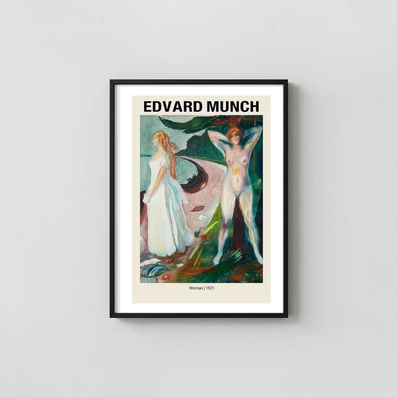 Edvard Munch "Woman" (1925) Expressionism Poster | Psychological Art Wall Decor