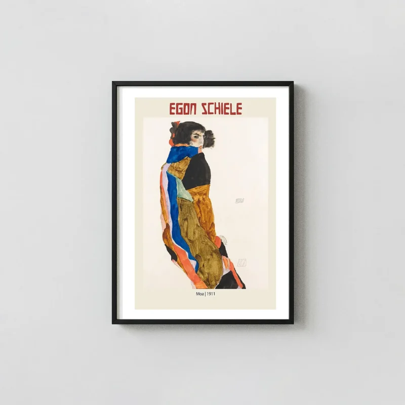 Egon Schiele "Moa" (1911) Expressionist Poster | Austrian Modern Art Print