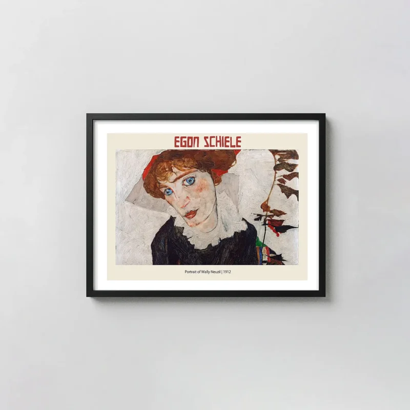 Egon Schiele "Portrait of Wally Neuzil" (1912) Expressionist Art Poster Print