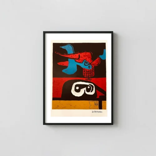 Le Corbusier "Otherwordly" Abstract Art Poster (1963) | Mid-Century Modernism Print
