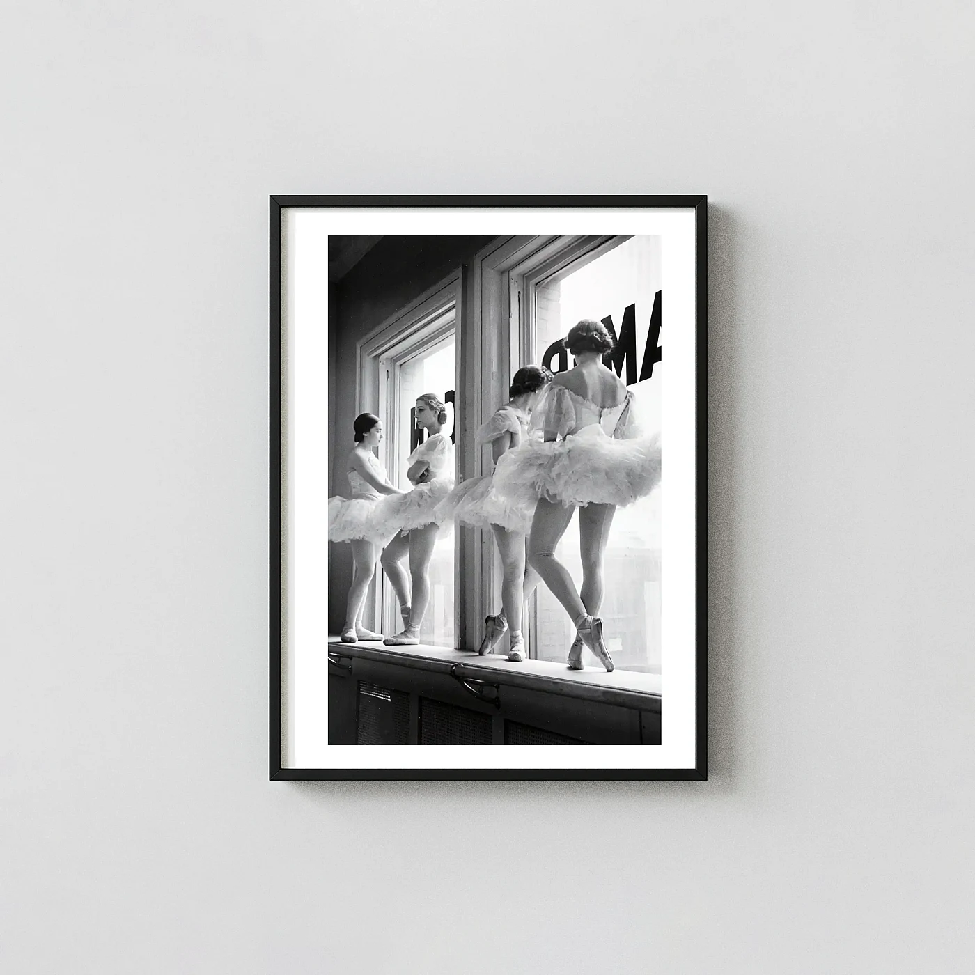 Alfred Eisenstaedt Art Poster Classic Ballerinas at the Window photography print - photography wall art print