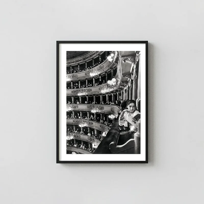 Alfred Eisenstaedt | Art Poster | Opera House Spectator BW Print