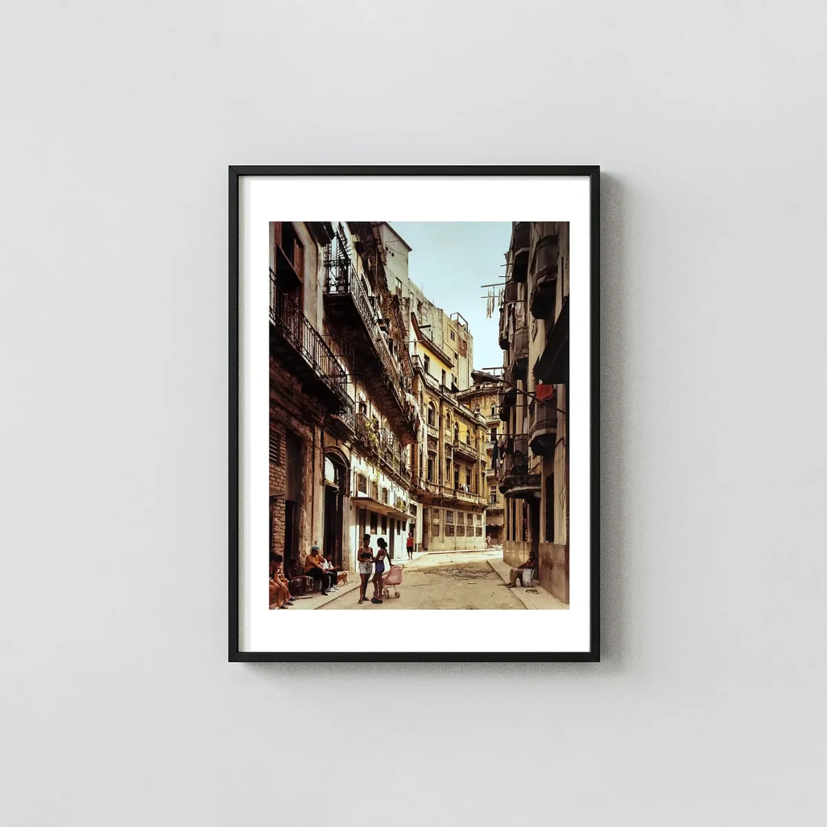 Andrew Moore Havana | Art Photography Poster | Iconic Cuban Street Wall Decor Photography Prints xe2x80x93 Portrait Frame Wall Art Mockup | MerchFuse