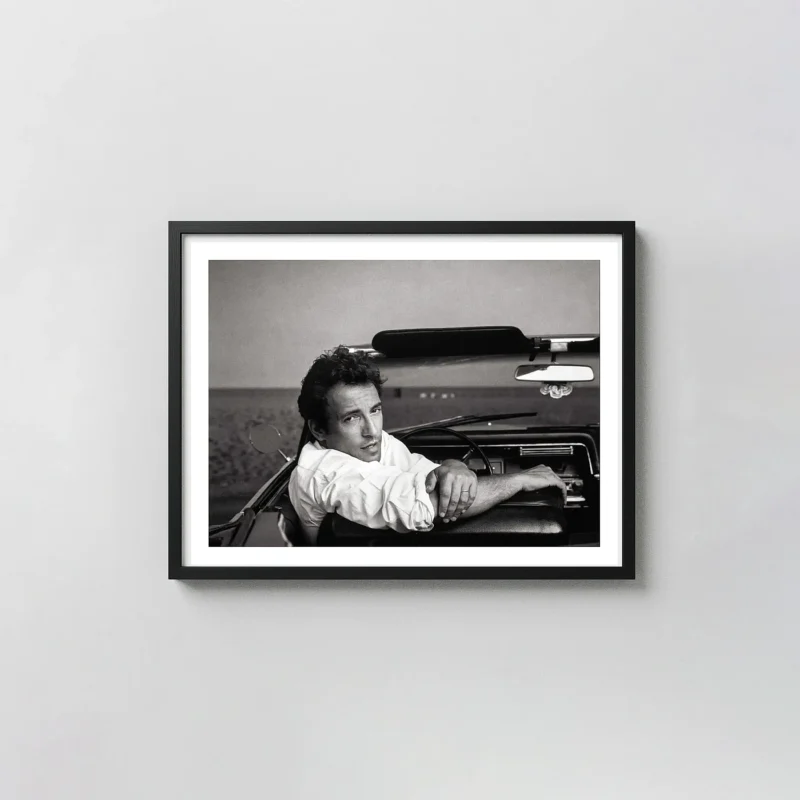 Bruce Springsteen | Music Poster | Iconic B&W Car Portrait by Leibovitz