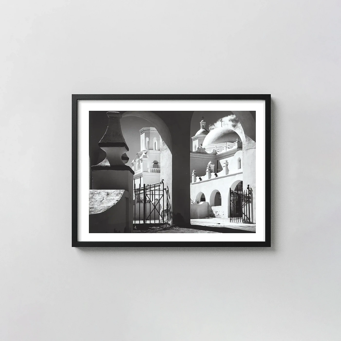 Ansel Adams Mission San Xavier Classic Art Photography Poster - photography wall art print