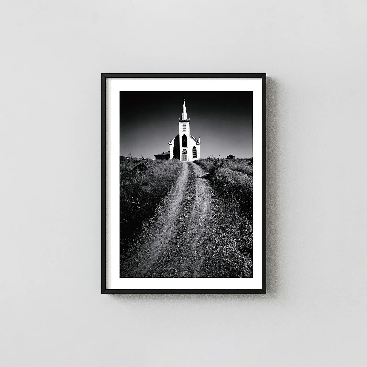 Ansel Adams Art Poster Black & White Church Photography - photography wall art print