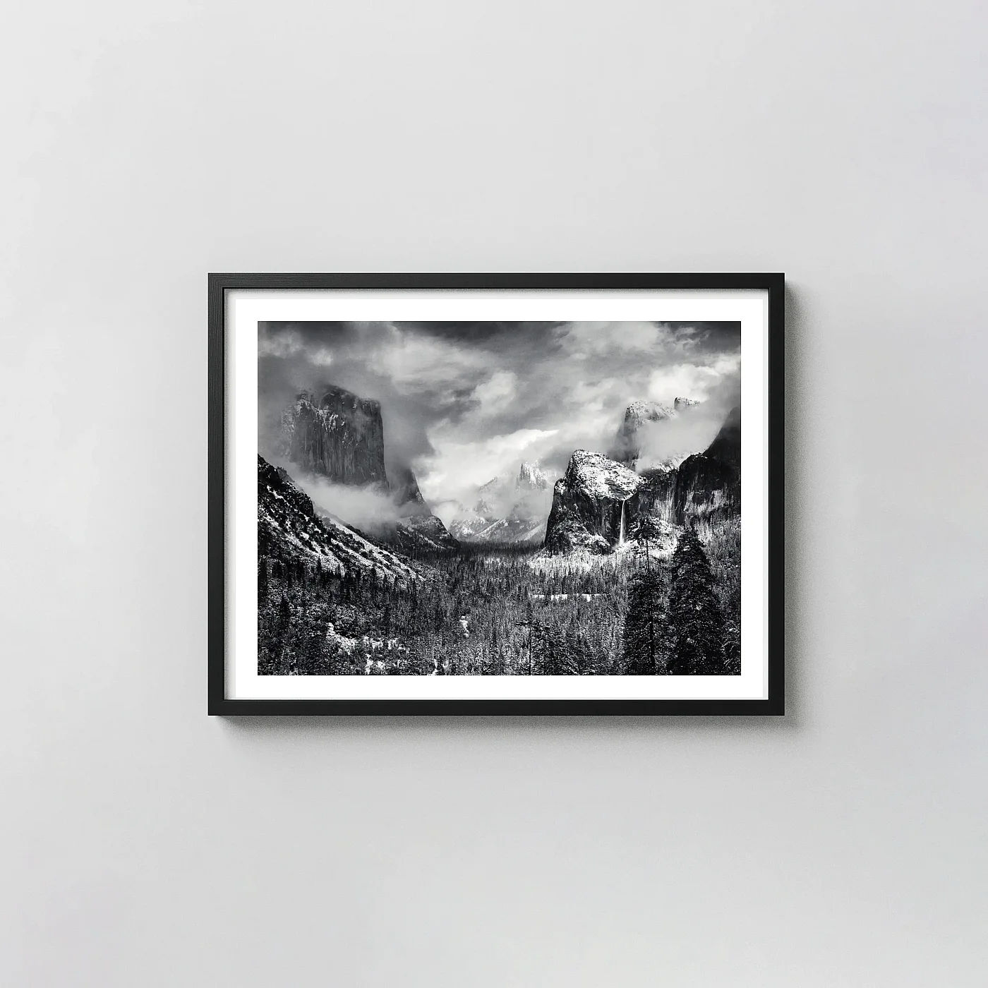 Ansel Adams Art Poster Black & White Yosemite Valley photography print - photography wall art print