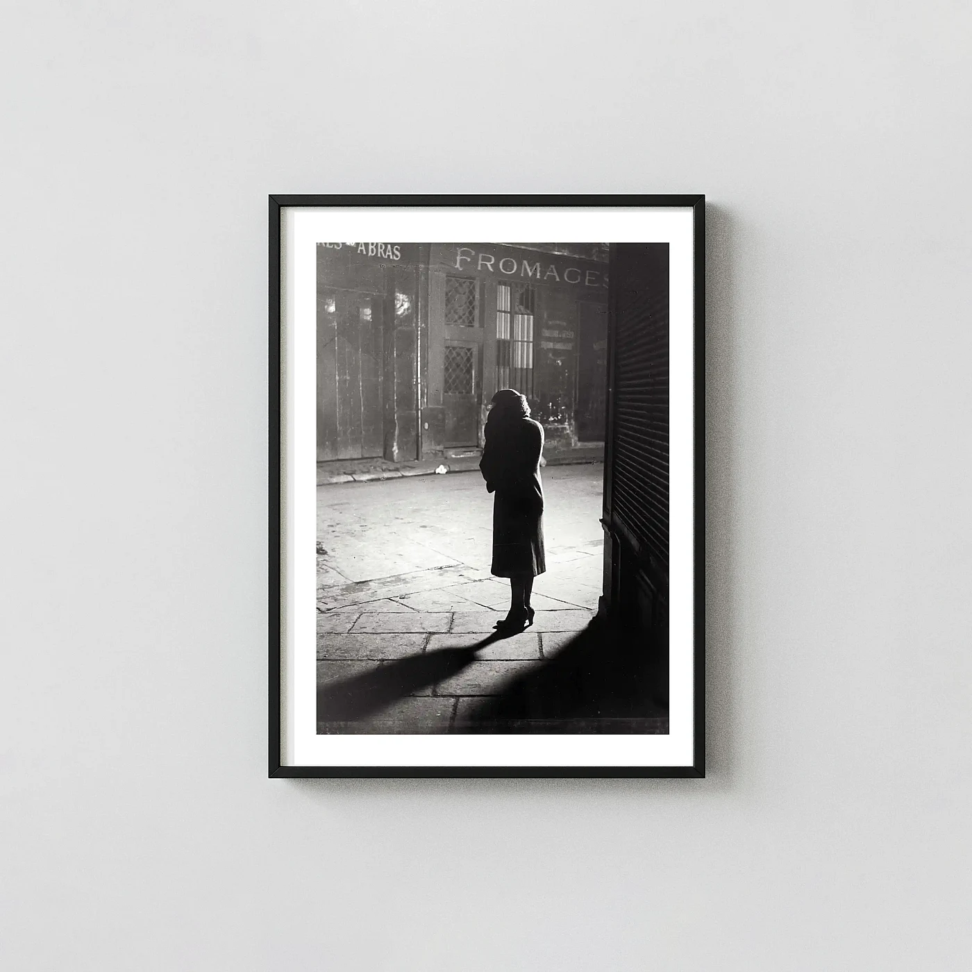 Brassaï Art Poster Paris de Nuit Woman in Shadow Print Vintage Photo - photography wall art print