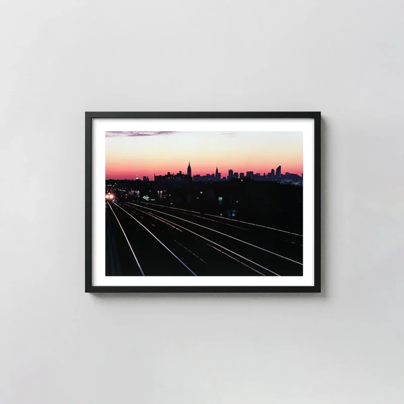 Bruce Davidson | NYC Queens Sunset Photography Poster | Urban Skyline Art Print