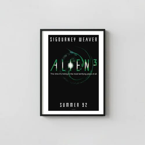 Alien 3 | Movie Poster | Minimalist Green Xenomorph Art Print