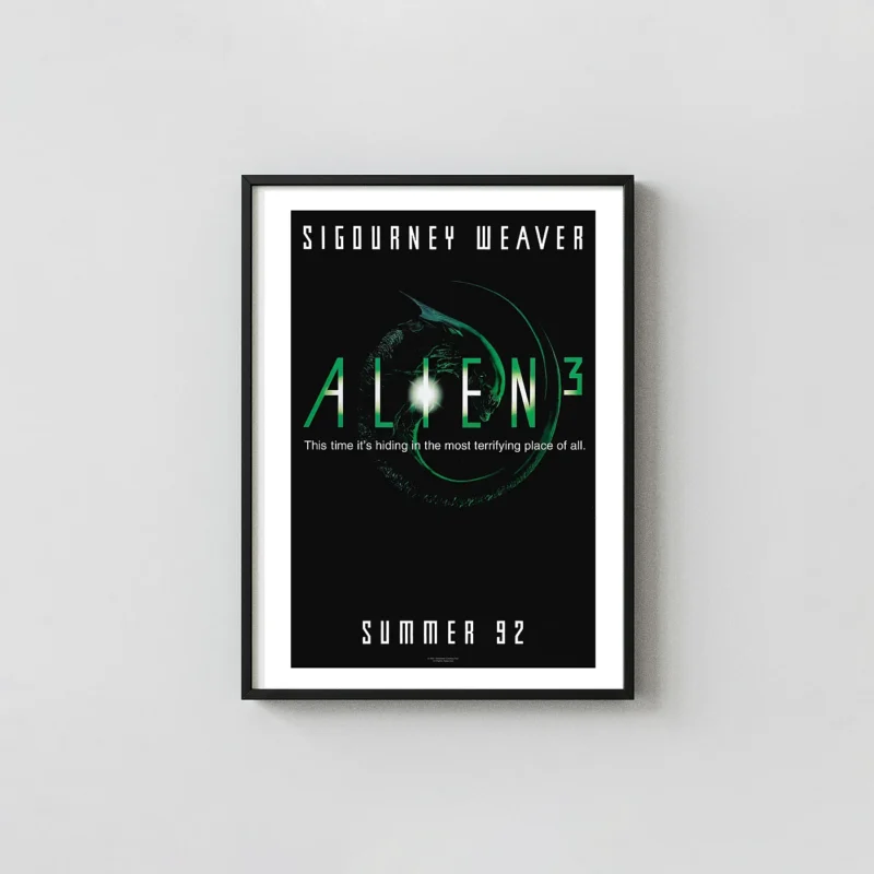 Alien 3 | Movie Poster | Minimalist Green Xenomorph Art Print
