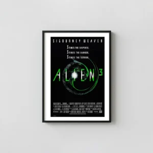 Alien 3 | Sci-Fi Horror Movie Poster | Xenomorph Wall Alien Movie Poster xe2x80x93 Portrait Frame Wall Art Mockup | MerchFuse