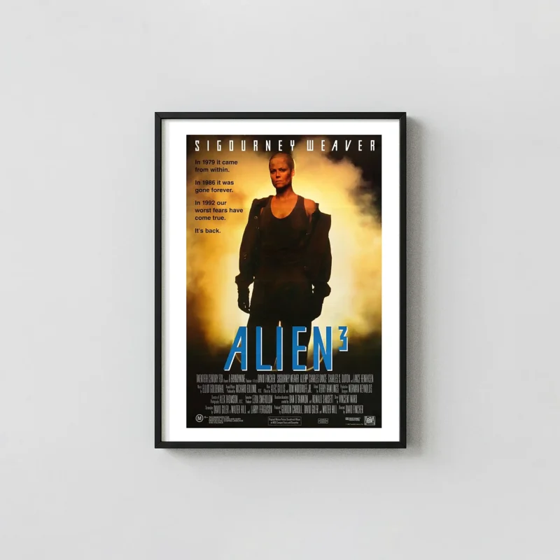 Alien 3 | Movie Poster | Ellen Ripley Shaved Head Vintage Print