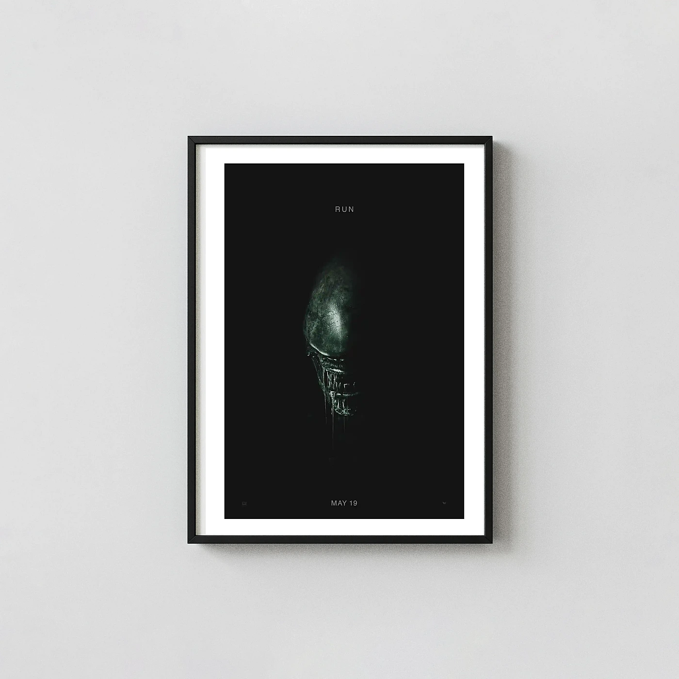 Alien Covenant Movie Poster Xenomorph Head Minimalist Art - movie poster wall art print