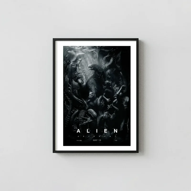 Alien Covenant | Movie Poster | Dark Xenomorph Biomechanical Wall Art