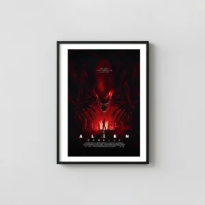 Alien: Romulus Movie Poster - 2024 Sci-Fi Horror Alien Movie Poster xe2x80x93 Portrait Frame Wall Art Mockup | MerchFuse