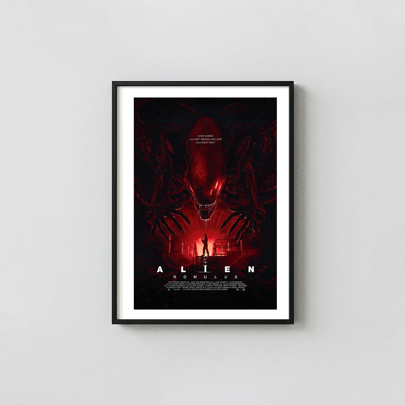 Alien: Romulus Movie Poster - 2024 Sci-Fi Horror Art Print Alien: Romulus Movie Poster - 2024 Sci-Fi Horror Alien Movie Poster Xe2X80X93 Portrait Frame Wall Art Mockup | Merchfuse