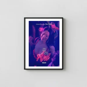 Anora | Movie Poster | Palme d'Or Neon Club Scene Art Movie Posters xe2x80x93 Portrait Frame Wall Art Mockup | MerchFuse
