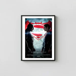 Batman v Superman | Movie Poster | Clash of Heroes Wall Batman Movie Posters xe2x80x93 Portrait Frame Wall Art Mockup | MerchFuse