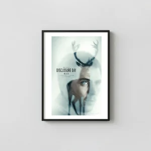 Disclosure Day | Sci-Fi Thriller Movie Poster | Ethereal Stag Movie Posters xe2x80x93 Portrait Frame Wall Art Mockup | MerchFuse