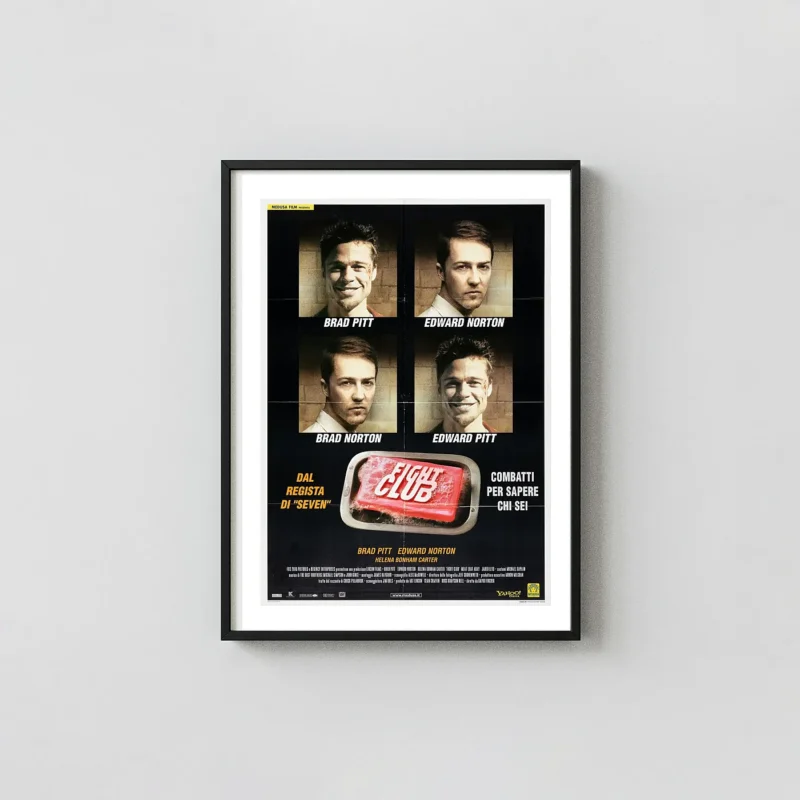 Fight Club | Movie Poster | Italian Split Portrait Soap Bar Art