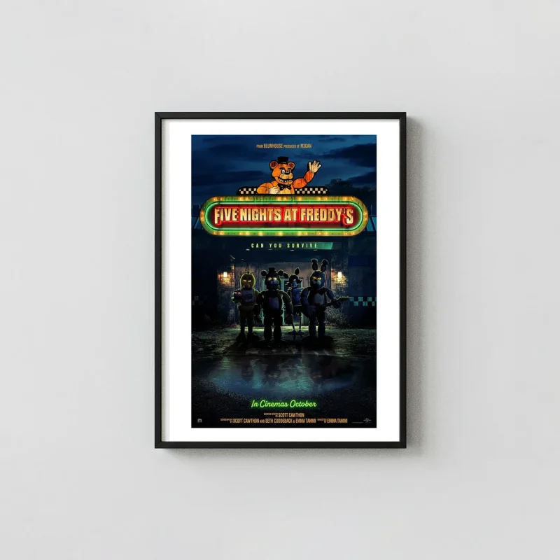 Five Nights at Freddy's | Movie Poster | Freddy Fazbear Neon Sign Art